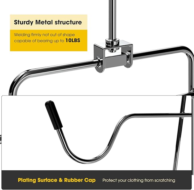 2 Pack Bra Hanger,Tank Top Hanger Space Saving,Closet Organizers and Storage,Bra Hangers for Closet Organizer,Organization and Storage for Sport Bras,Camisoles,Bathing Suit,Belt,Tie,etc,Silver