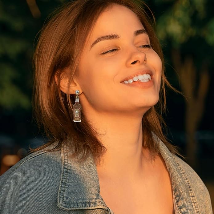 Madison Tyler Fall Earrings for Women | Cute Statement Autumn Earrings Dangling | Maple Leaf Scarecrow Shoes Shoes Rabbit Mushroom Earrings for Women