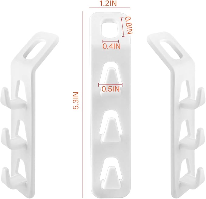 Cascading Clothes Hanger Hooks,Space Saving Series Multi-Function Multi-Layer Cabinet Clothes Connection Folding Storage Clothes Rack Hanger Household Strong Load-Bearing Closet Hook (20pcs)