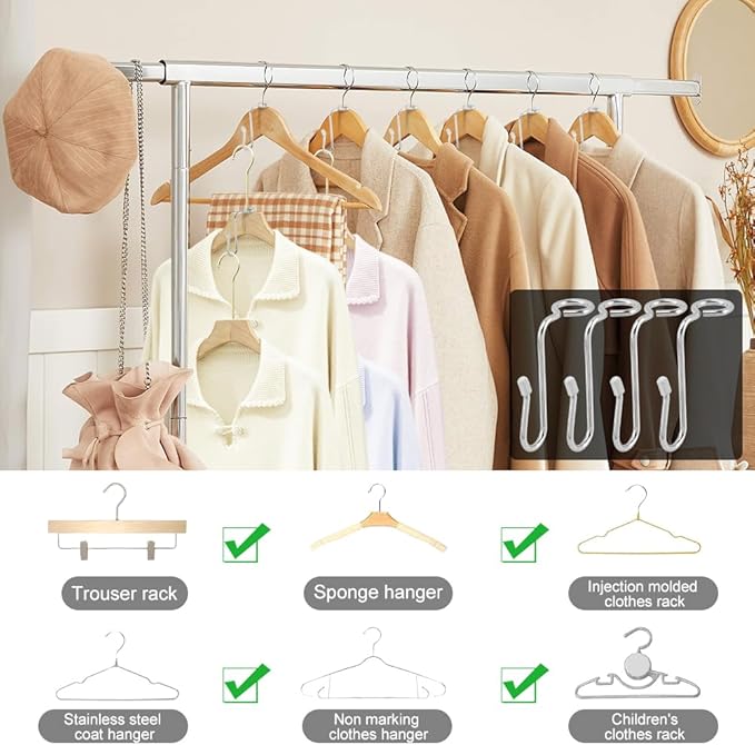50pcs Hanger Connector Hooks, Clothes Hanger Organizer Space Saving Hanger Extender Hooks, Stacking Hanger Hooks Connection Hook, Closet Organizers and Storage Utility Hooks