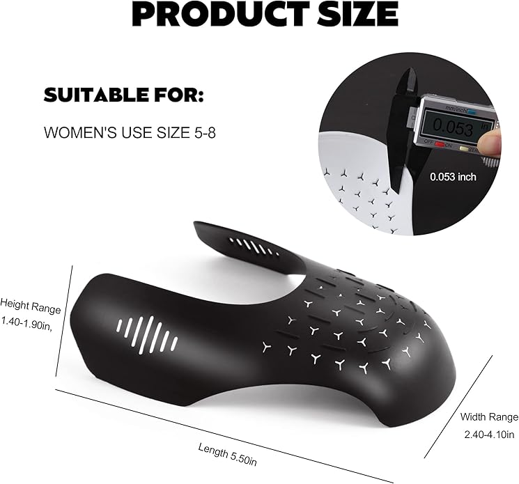 6 Pairs Crease Protectors for Shoe Sneakers, Air Jordan,Air Force, Dunks and More，Shoe Shape Holder