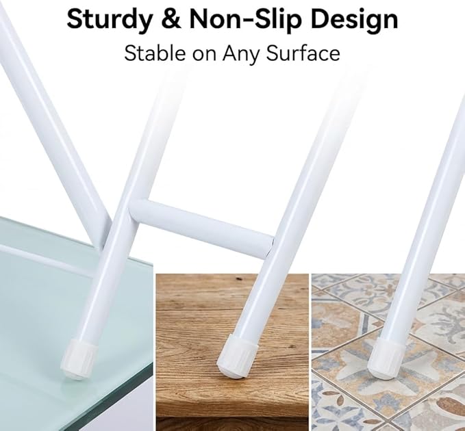43" x 13" Ironing Board Height Adjustable Iron Board, Heavy Duty Ironing Board with Iron Rest & Heat Resistant Cover, Foldable Ironing Stand