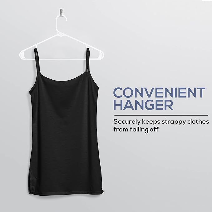Utopia Home Plastic Hangers 30 Pack - Clothes Hanger with Hooks - Durable & Space Saving (White)