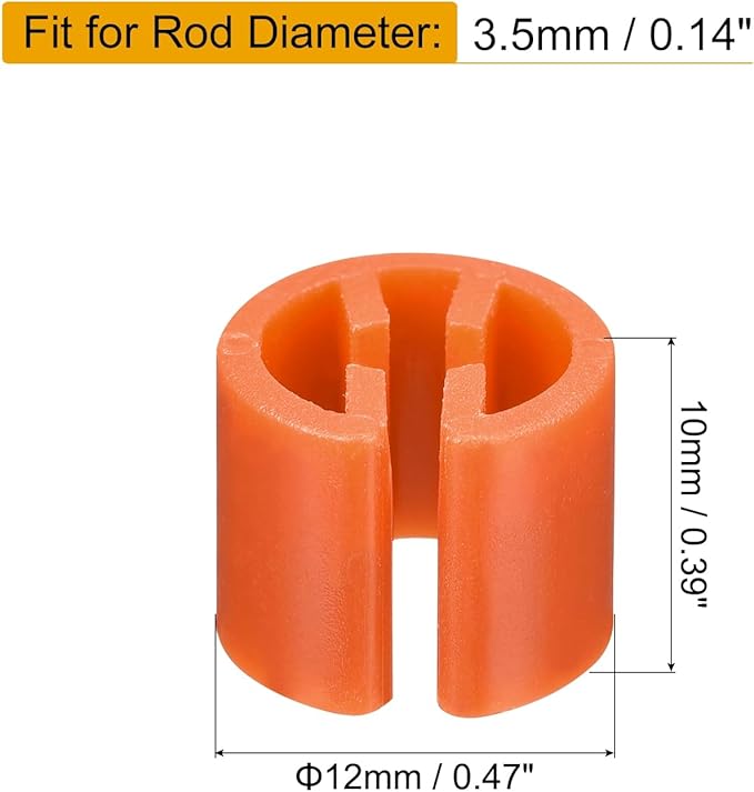 uxcell 150pcs Clothes Hanger Markers Blank Tags, Fit 3.5mm Rod Garment Size Hanger Clips Garment Color Coding Label for Clothing Hangers, Orange