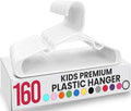 Utopia Home 160 Pack Kids Hangers - 11.5 Inch Plastic Baby Hangers for Closet - Childrens Hanger for Clothes & Infant Hanger for Closet - Ideal for Everyday Standard Use (White)