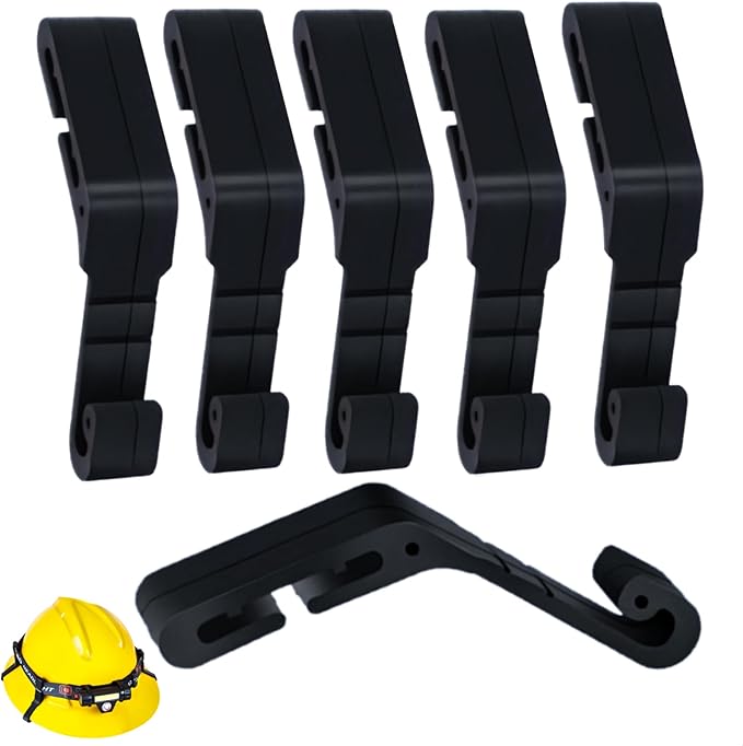 Hard Hat Light Clips Hard Hat Accessories for Headlamp Anti-Slip Stable Hardhat Headlamp Light Clips