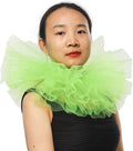 BLESSUME Victorian Retro Mesh Neck Ruff Ruffle Collar Layered Clown Neck Collar