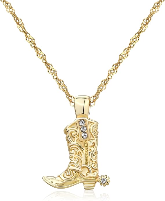 Chunky Gold Necklace for Women Gold Evil Eye Cowboy Pendant Necklace Dainty Paperclip Chain Vintage Luck Amulet Choker Necklaces Celestial Jewelry Gift