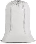 Laundry Bags Extra Large Heavy Duty, Nylon Travel Laundry Bag with Drawstring for Dirty Clothes, 28" x 40" Sleeping Bag Storage Sack, Basket Hamper Liner, Grey