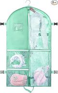 1 Pack Garment Bag for Dance Costumes,40 Inch Dance Garment Bags for Dancers Kids Dance Recital Bags Competition Cheer Uniform Garment Bag for Travel Storage,Dance Recital Gifts for Girls