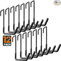 Rafter Hanger Large S Garage Hooks Bike Storage System Holder Organizer, with Non Slip Coating, for Organizing Hanging Basket, Ladders,Bicycle Wheel,Ropes and Bulk Items (12Pack, Black)