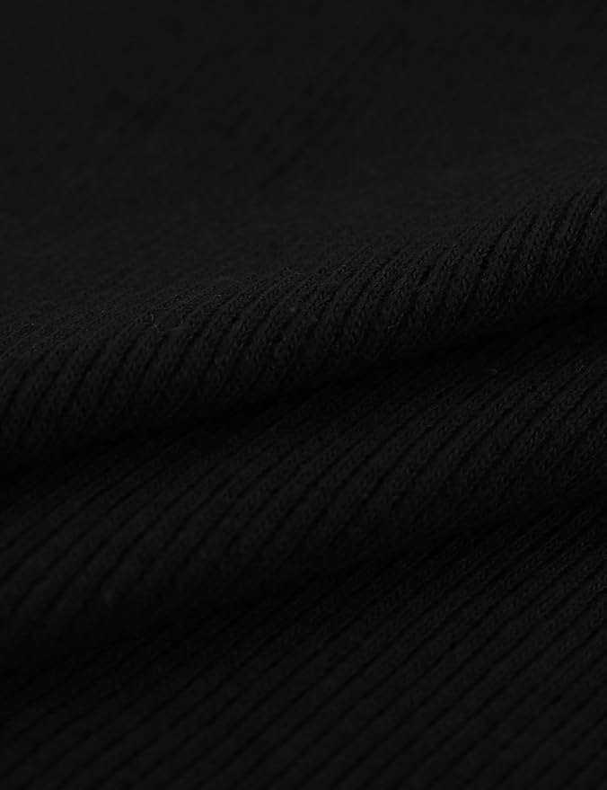 Ohoo Ribbed Cotton Blend Fake Turtleneck Dickey Collar Lightweight Detachable Mock Layering Accessory for Men Women