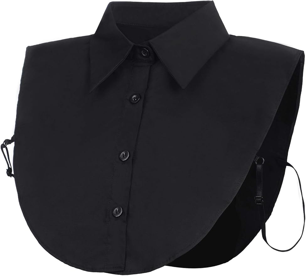 Tatuo 2 Pieces Fake Collar Detachable Collar for Women Shirts Dickey Half False Blouse Dickey