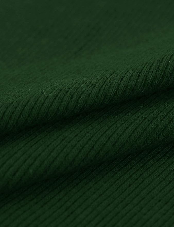 Ohoo Ribbed Cotton Blend Fake Turtleneck Dickey Collar Lightweight Detachable Mock Layering Accessory for Men Women