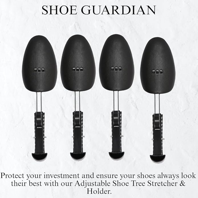 SHOE GUARDIAN Adjustable Plastic Shoe Tree Stretcher & Holder for Boots | Lightweight Shoe Shape Support