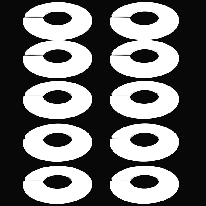 Closet Dividers for Hanging Clothes, Durable Plastic Wardrobe Organizers - Perfect for Closet Rods, Clothing Racks & Retail Display (30 Closet Dividers)