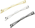 3PCS Shirt Collar Clips Necktie Tie Clips Clip-on Collar Bars Gold Silver Black Metal Cravat Clips Collar Pin Accessories for Men
