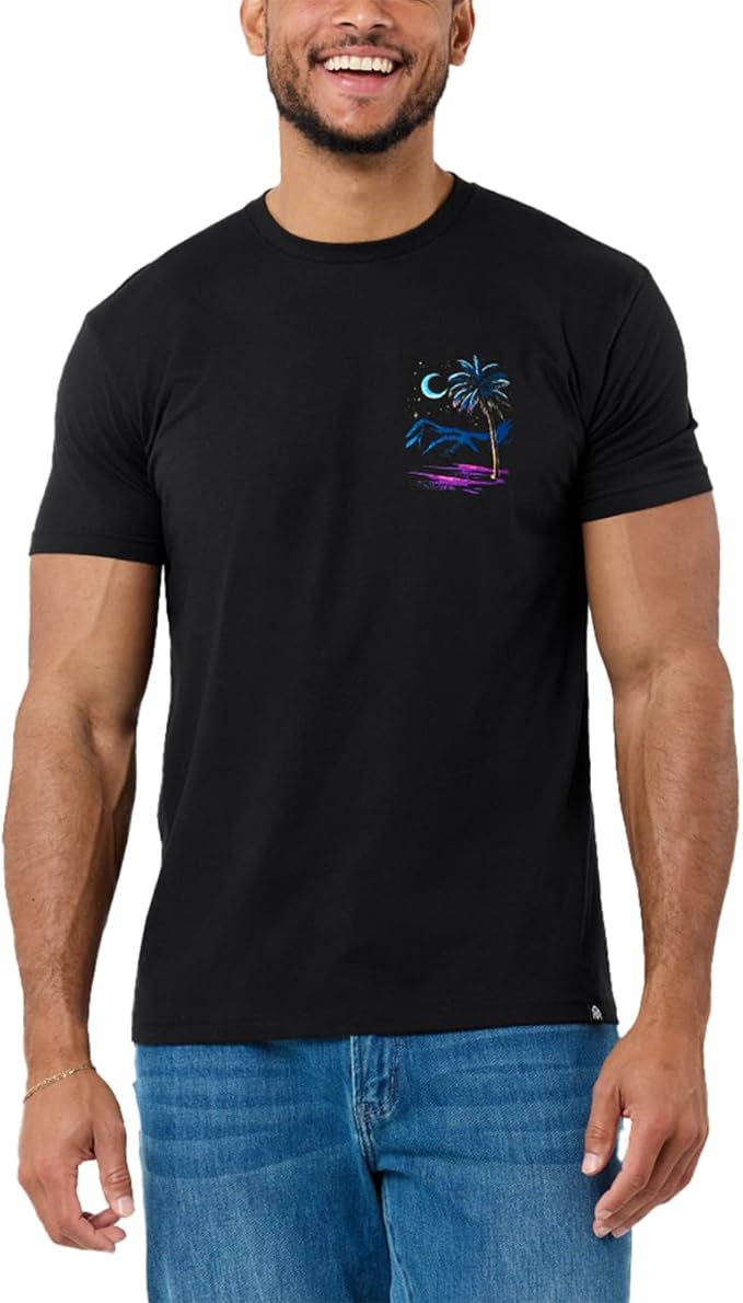 INTO THE AM Graphic Tees for Men S - 4XL Premium Short Sleeve Colorful T-Shirts Trippy Space Designs