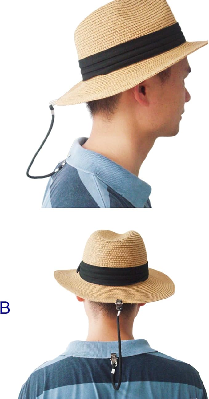 Hat Windy Clips for Boating,Hat Rides Cap Retainer for Fishing,Hat Keeper and Eyewear Holder,Pack of 10 pcs Black