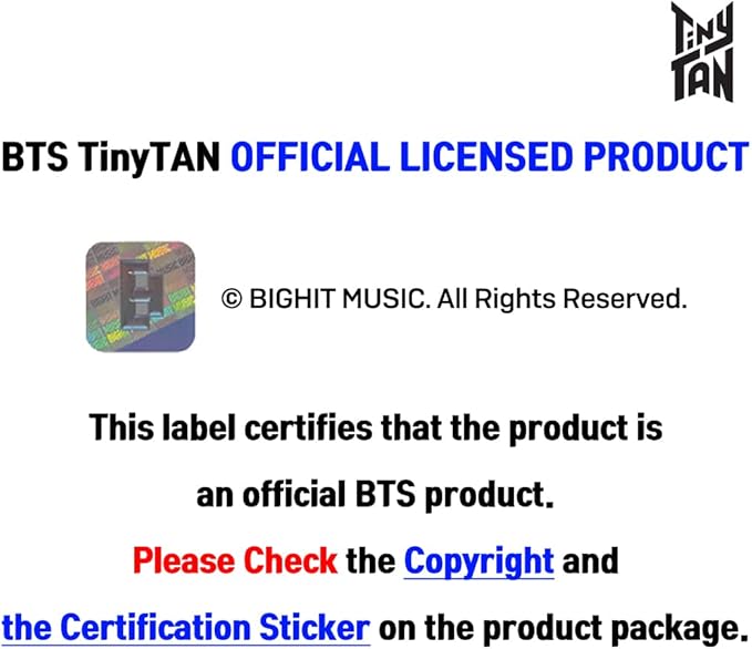 Kpop Merchandise Official Licensed K-POP Merch - TinyTAN Character Clothes Hanger with Steel Hook (SUGA)