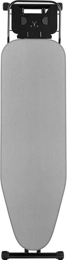 Ironing Board 13" X 43" W/Height Adjustable,Safety Iron Rest,Extra Heavy Cover,Heat & Scorch Resistant Fabric, Anti-Skid Feet,Easy to Fold