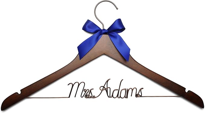 Personalized Bride Hanger, Wedding, Lady, Custom, Honor Maid, Bridesmaid, Doctor, Graduation Dress