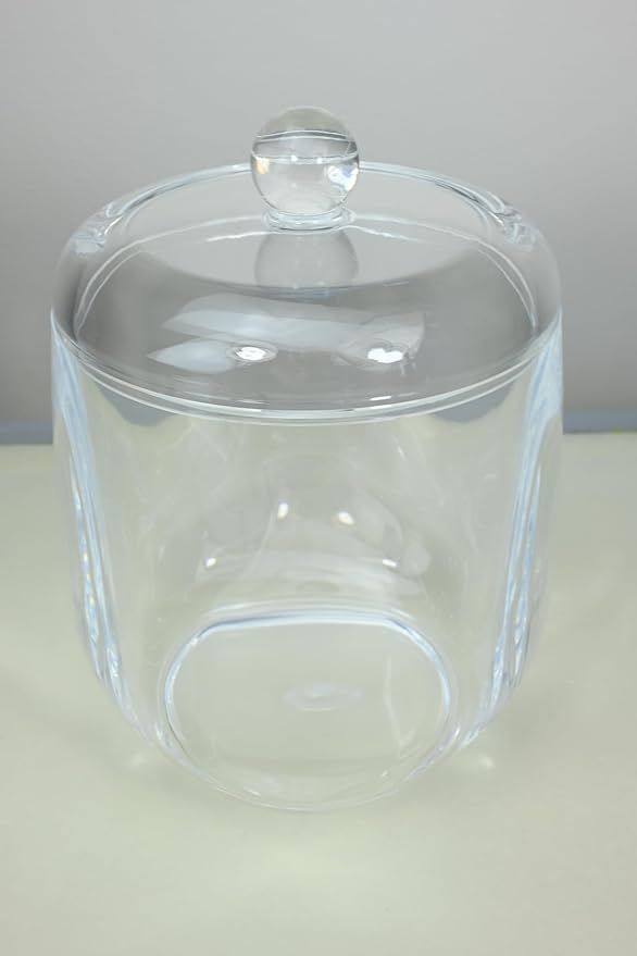 TidyFriend Clear Pod Container for Laundry Room, Glass Laundry Jar with Lid for Storing Detergent, Organizing Dishwasher Pods and Washing Area (Clear Acrylic Jar)