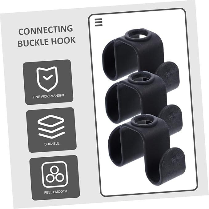 Homoyoyo 10pcs Closet Double Sided Hanger Hook Hangers for Clothes Hooks for Clothes Connector s Organizer Connecting Buckle s Double-Sided Connector s Abs