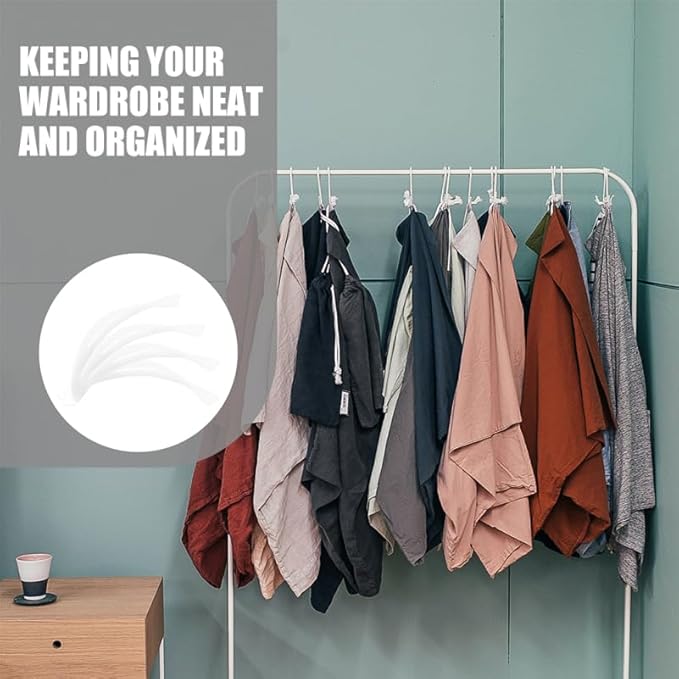 50pcs Foam Hanger Covers Shoulder Pads Non-Slip Hanger Protectors for Suit Dress Clips for Pants Organizer Cover
