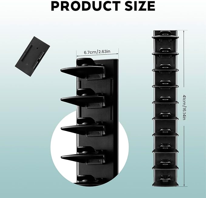 2Pack Hat Organizer for Baseball Cap with Locking Tech, Hat Rack Strong Adhesive Hat Hooks for Wall Hold Up to 20 Hats, Multi-layer Hat Storage Display for Door, Bedroom, Closet - Black