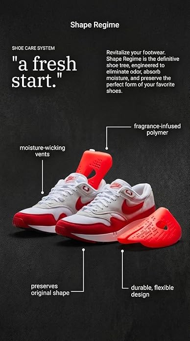 Shoe Trees for Sneakers & Shoes + Odor-Eliminating Fragrance Insert – Modern Shoe Shaper for Men, Women & Kids