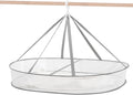 1 Tier Clothes Drying Rack Foldable, 31.5" Mesh Clothes Hanging Dryer, Space Saving Sweater Drying Rack, Laundry Rack,with Internal Fixation, for Clothes, Towels, Underwear, Indoor, Outdoor