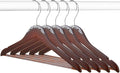 5 Pcs Bridal Dress Hanger Wooden Pearl Wedding Dress Bridal Hanger with Pearl Brown Wooden Wedding Party Gift (Walnutcolor,Stylish)