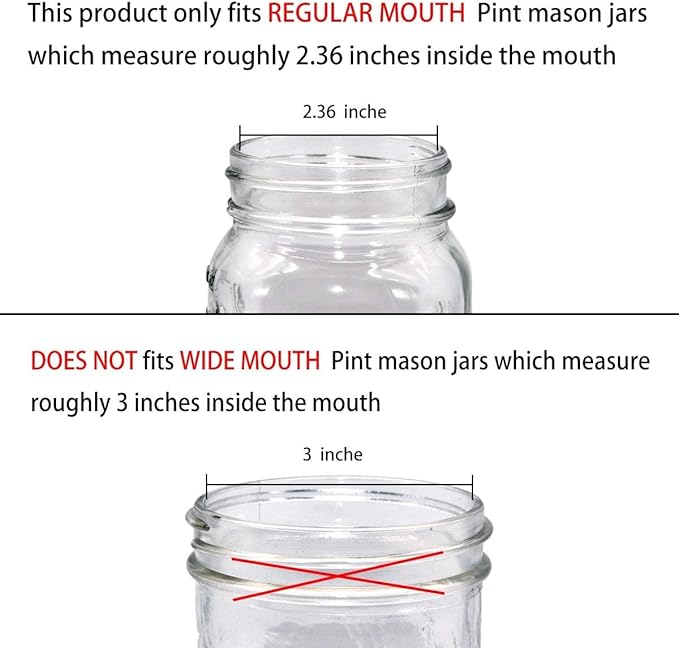 Amolliar Mason Jar Liquid Soap Dispenser Pump, Rustproof Stainless Steel Lid, Cute Farmhouse Decor for Kitchen, Bathroom, Refill Soap Pump for Hand Soap, Dish Soap, Lotion Soap, Brushed Nickel 1 Pack