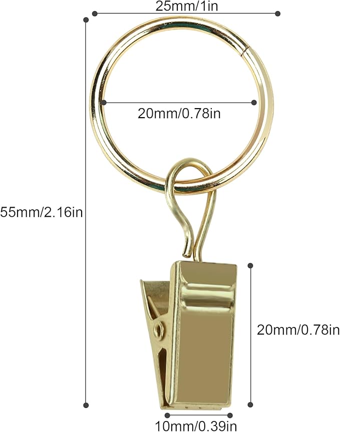 POVETIRE 30 Pack 2.5 Inch Rubber Gold S Hook for Hanging Baby Headband Hair Accessories Baby Bib NecklaceJewelry Hat Holder