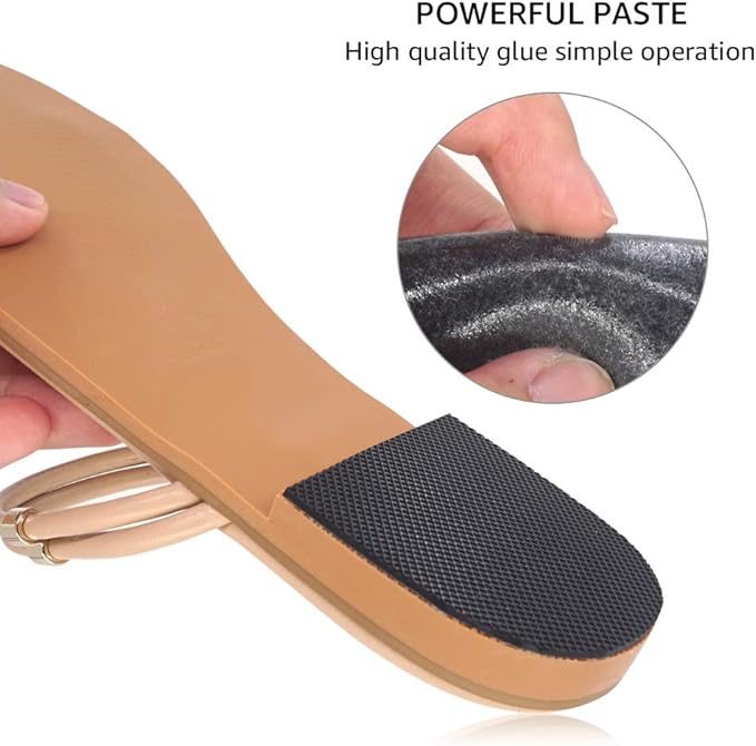 8 PCS Premium Silicone Non-Slip Shoe Pads - Muffle Loud High Heels & Boots - Self-Adhesive Quiet Noise Reduction Sole Protectors for Wedding, Office, Stage - Odorless Grips - Indoor Use