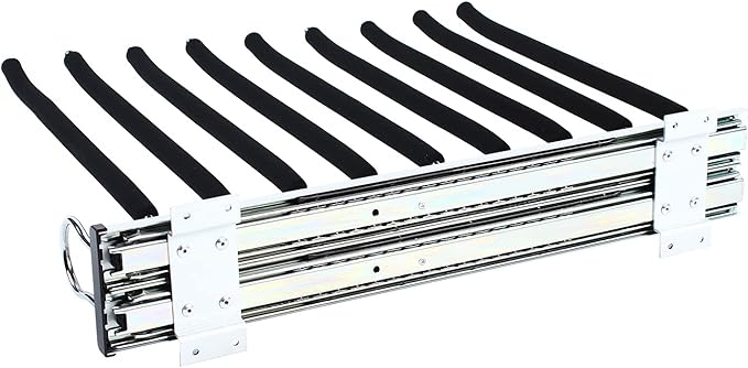 Pull Out Trouser Hanger Rack Closet Pants Storage Rack Space Saving Drawer Non-Slip Clothes Hanger Bar Multi Functional (Right Installation)