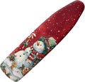 Ironing Board Cover and Pad Christmas Snowman Print Ironing Pad for Table Ironing Board Protector with Hook and Loop 54x15 inches