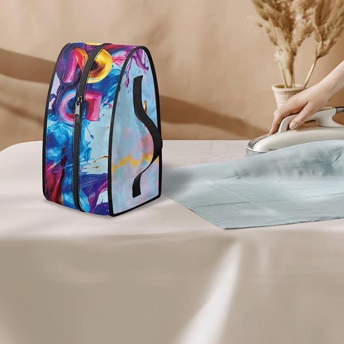 New Year Iron Storage Bag for Clothing Store Colorful Easy to Clean Steam Iron Storage Case with Zipper Handle Fits Outing