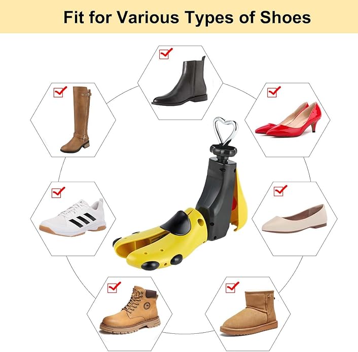 Shoe Stretcher Men Women Boot Stretcher, Plastic Shoe Tree Women Men Shoe Shaper Expander Shoe Width (Pack of 1)