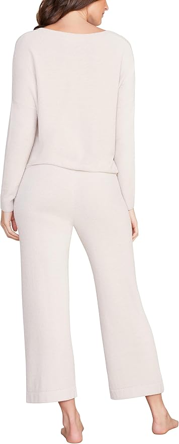 Barefoot Dreams CozyChic Ultra Lite Slouchy Pullover for Women, Ultra Soft Long Sleeve, Crew Neck Pullover