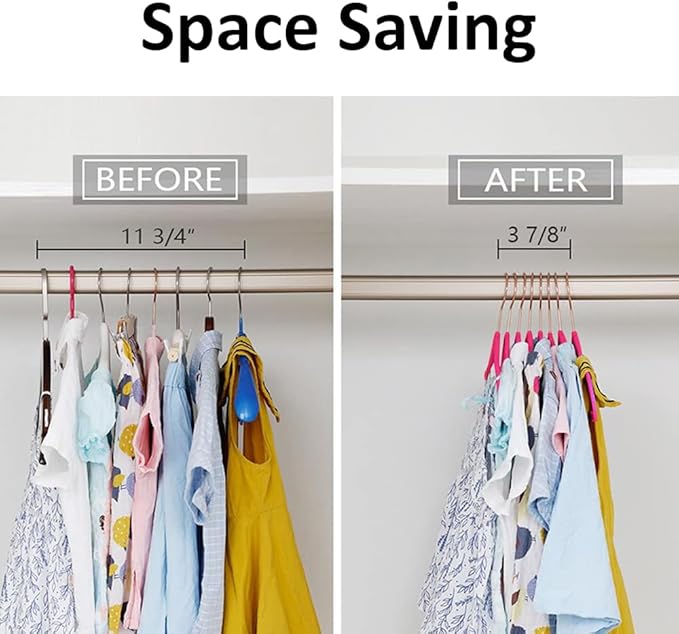 VECELO Premium Velvet Clothes Hangers Suit Heavy Duty (50 Pack)-Non Slip & Space-Saving with 6 Finger Clips & Tie Rack Excellent for Men and Women,Rose Red
