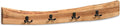 Alaterre Furniture Alpine Natural Live Edge Wood Coat Rack – 36 Inch Solid Wood Wall-Mounted Coat Hook with 4 Double Hooks – Modern Farmhouse Storage Organization for Entryway, Hallway, or Mudroom