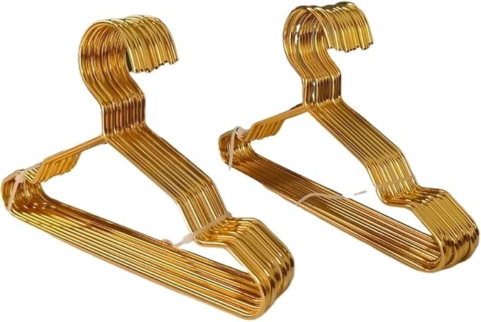 20Pcs/Set Metal Small Dog Closet Non-Slip Space Saving Hanger Doll Clothes Hanger Closet Pet Accessory Cat Hanger Clothes Rack Accessories Storage Organizer Hangers with Groove for Pet