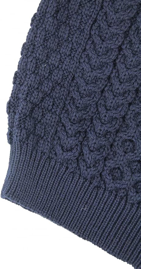 Aran Crafts Unisex Irish Cable Knitted Soft Roll Neck Sweater (100% Merino Wool)
