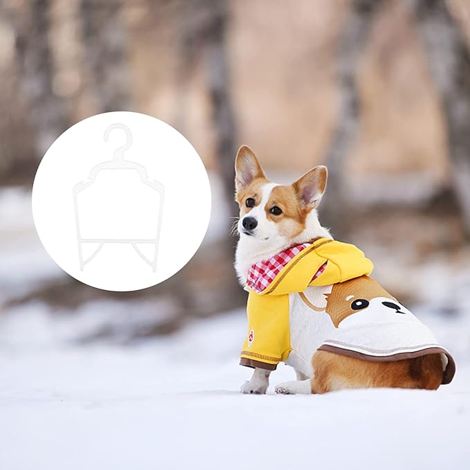 Pet Clothes Hangers Small Dog Clothes Hangers PP Storage Hangers Pet Supplies 10pcs