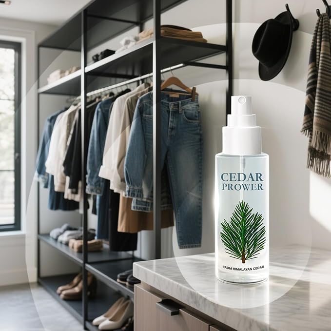 4oz.Spray CedarPower, CedarPower Spray with Lavender Essence for Closets- Wood Accessories (2Pcs)