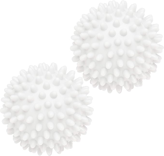 2 Pack Dryer Balls | Reduces Drying Time | Reduces Static | Softens Clothing | Laundry Accessories | Assorted Colors |