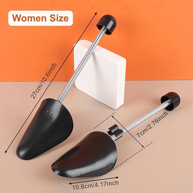 2 Pairs Plastic Shoe Tree Shoe Stretcher Shaper Support Boot Holder for Women Prevent Creasing