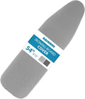 Ironing Board Cover and Pad 15x54, Full Size Extra Thick Padded Iron Board Cover with Aluminum Coated, Non Stick Stain and Scorch Resistant, Elastic Edge, Standard Size, Grey